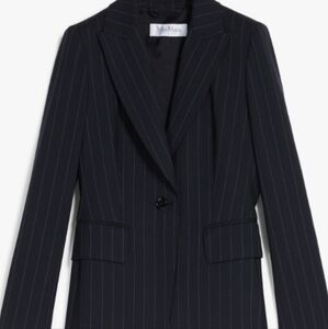 Vintage MaxMara Virgin Wool long  Blazer Size 8 (U.S.) Excellent cond!